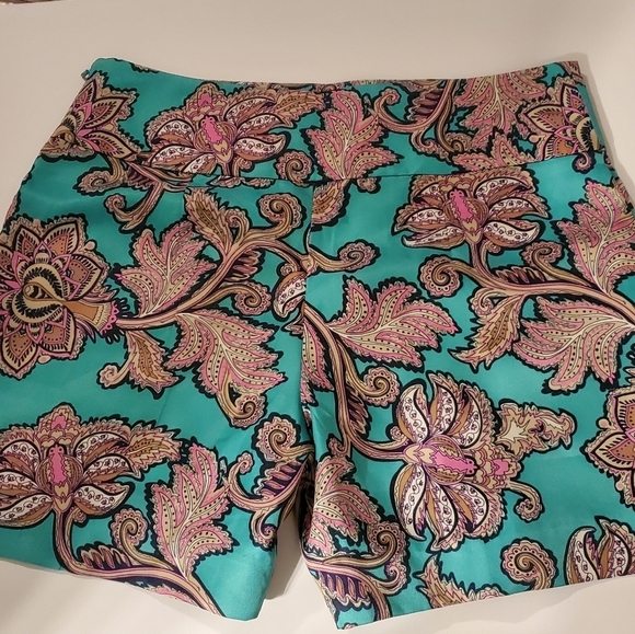 Loft Paisley Shorts size 0 - Picture 6 of 8